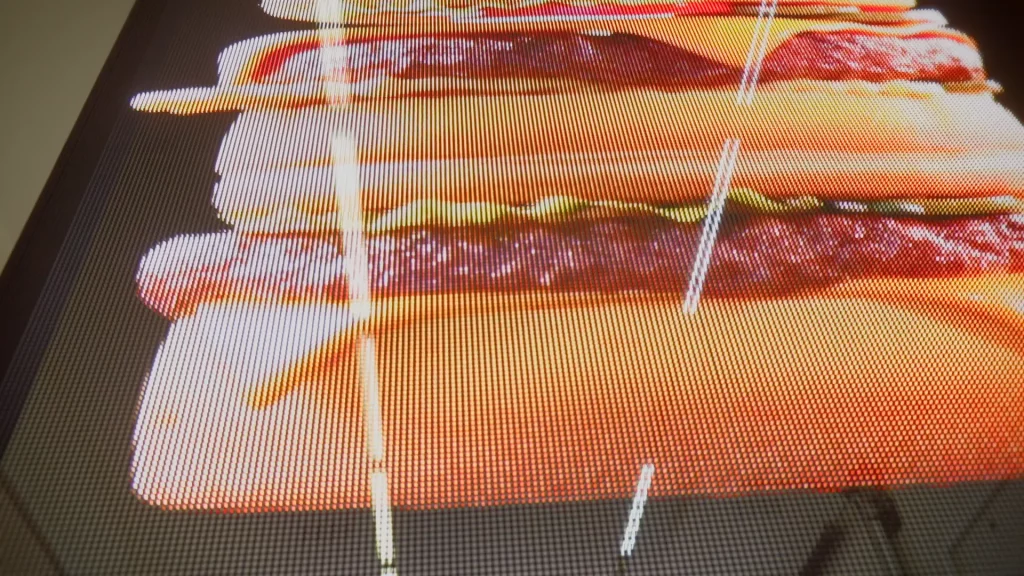 ProLed Hungary átlátszó LEDfal burger